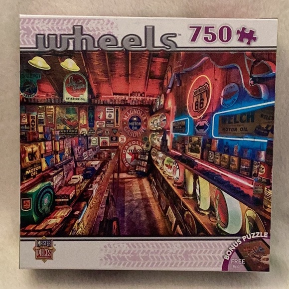 Automotive Puzzles VW Love Bus Classic Cars Garage Neon Signs 1000 & 750 Pieces - Picture 3 of 8